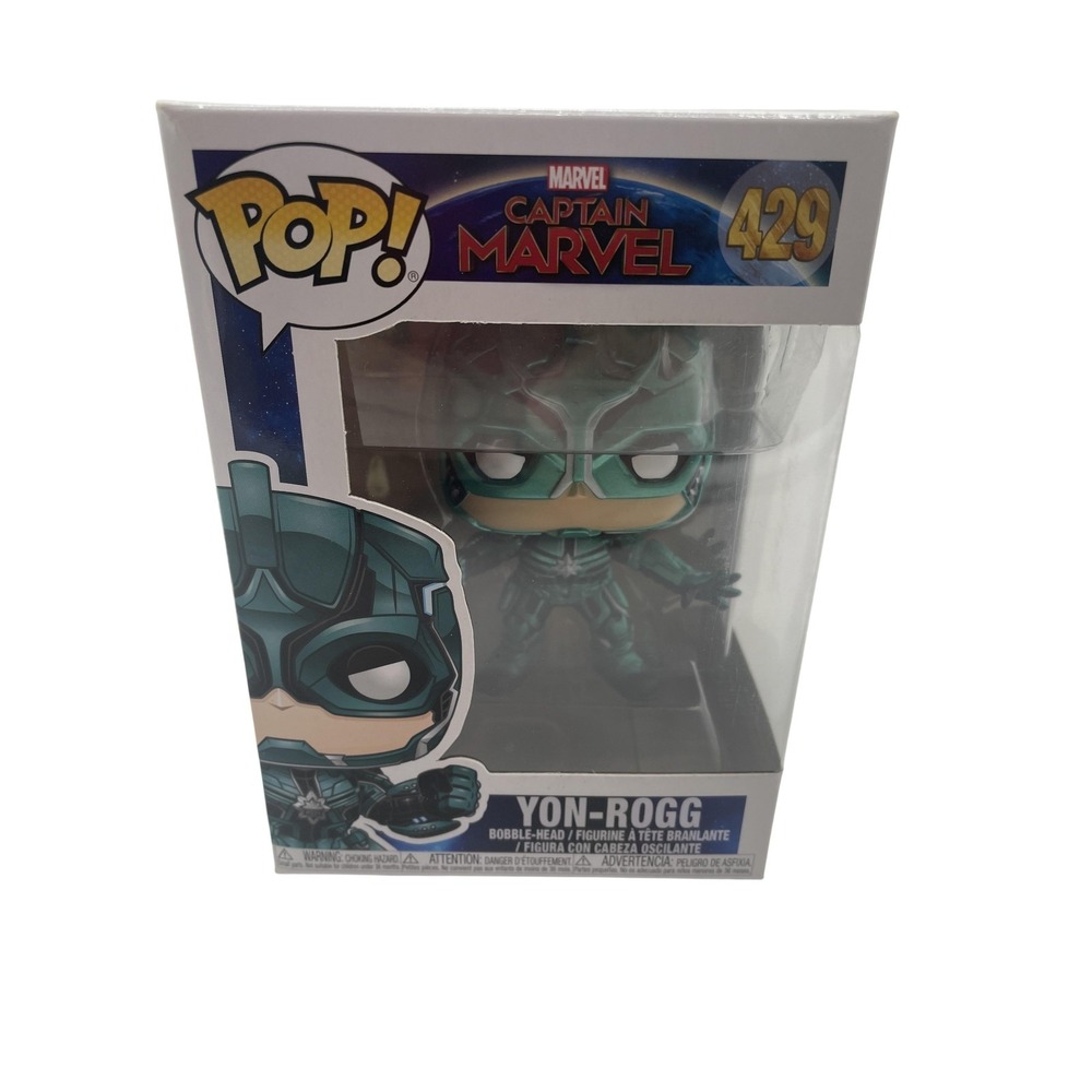 Funko Pop Marvel Captain‎ Marvel Yon-Rogg #429 Vinyl Bobblehead Green Standard